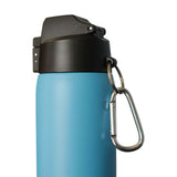 Sea Mist Blue 21 oz  Powder Coated Thermal Double Insulated Vacuum Sealed Sports Bottle Flip Top