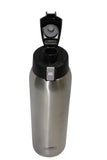 Pure Stainless Steel 32 oz Thermal Double Insulated Vacuum Sealed Sports Bottle Flip Top