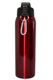 Crimson Red 21 oz Thermal Double Insulated Vacuum Sealed Sports Bottle Flip Top