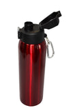 Crimson Red 21 oz Thermal Double Insulated Vacuum Sealed Sports Bottle Flip Top