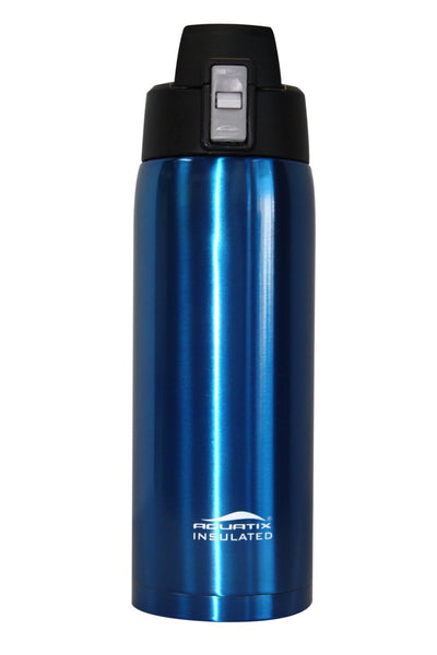 Blue 21 oz Thermal Double Insulated Vacuum Sealed Sports Bottle Flip Top