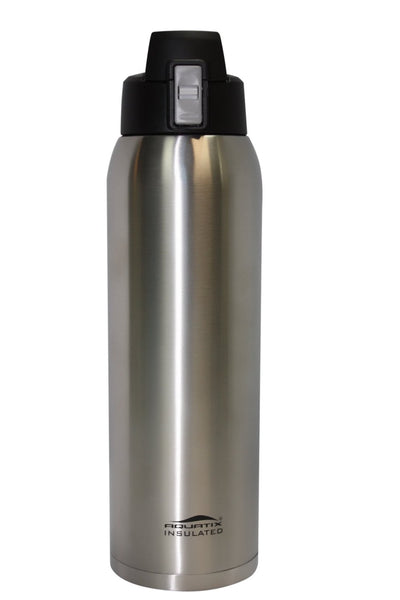 Pure Stainless Steel 32 oz Thermal Double Insulated Vacuum Sealed Sports Bottle Flip Top