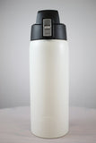 Arctic White 21 oz Powder Coated Thermal Double Insulated Vacuum Sealed Sports Bottle Flip Top