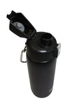 Onyx Black 21 oz Thermal Double Insulated Vacuum Sealed Sports Bottle Flip Top