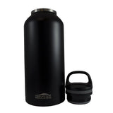 Aquatix Insulated Beer Growler Black Bottle Guzzler Double Wall Insulation 38 Ounce and 64 ounce available